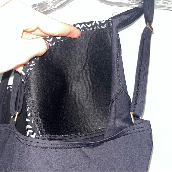 La Blanca black and white padded tankini top - Picture 8 of 9